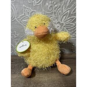 Hallmark Roly Polies Plush Chick Yellow Easter Stuffed Bean 8” Fuzzy Bean Tush